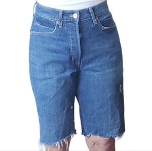 Denim Cut Off Shorts Old Navy Sky-hi Straight Extra High Rise